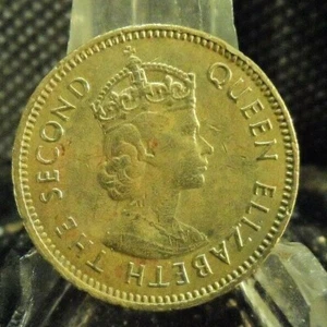 CIRCULATED 1964 10 CENTS HONG KONG COIN (10825) - Picture 1 of 2