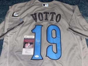 Joey Votto Signed Cincinnati Reds Jersey Fathers Day Special JSA Auth - Picture 1 of 4