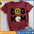 Sunflower Mother dog t shirt tee-012319-Wine Red-L