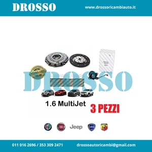 46345768 KIT FRIZIONE 3 PEZZI ORIGINALE FIAT 500X COMPASS RENEGADE 1.6 MULTIJET - Imagen 1 de 4