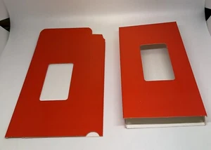 10 VHS Kassetten Papphülle mit Fenster, Bodenladung, rot, matt - JS85RED - Bild 1 von 3