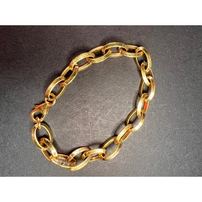 Желтое золото над бронзовый браслет 8 дюймов - Изображение 1 из 4