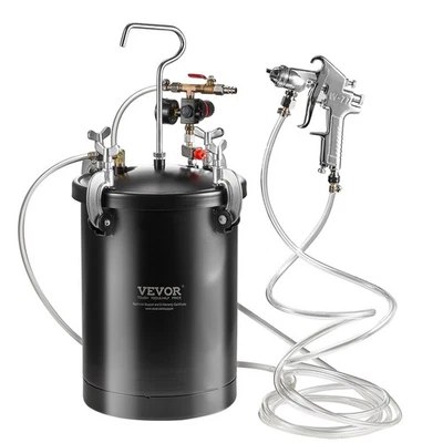 VEVOR Spray Paint Pressure Pot Tank 15L/3.75gal Spray Gun Hoses Pressure Gauge - Image 1 of 4