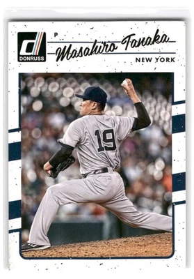 Бейсбольная карточка Масахиро Танака 2017 Donruss Baseball No128 New York Yankees - Изображение 1 из 2