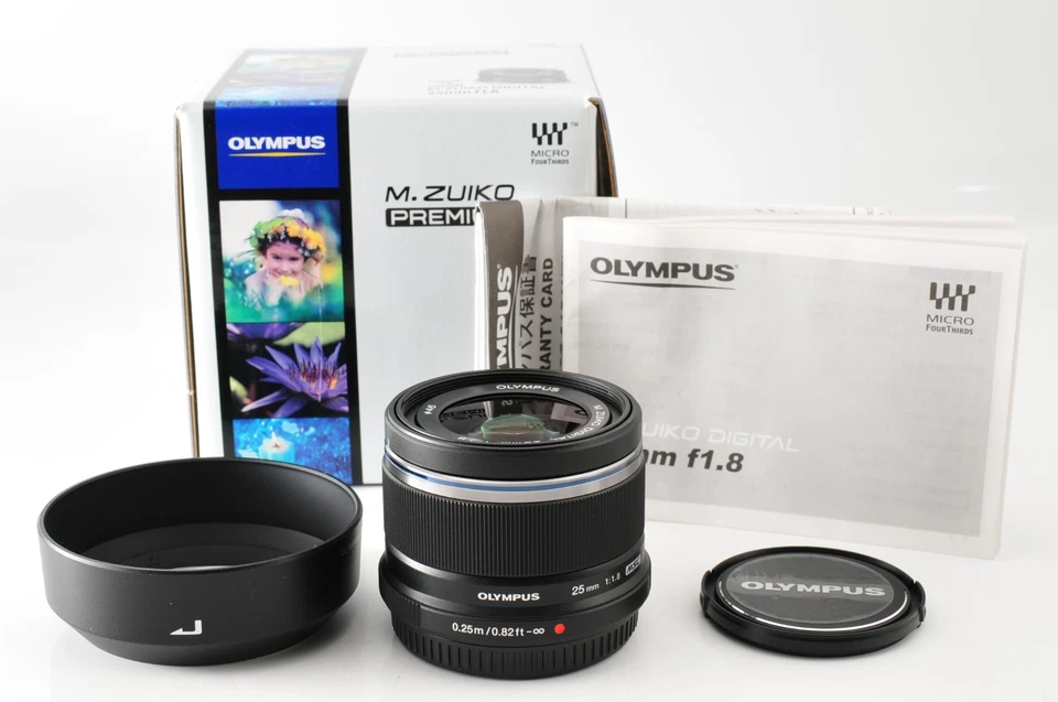 Olympus M.ZUIKO DIGITAL 25mm F/1.8 Lens for Micro Four Thirds [MINT+] #1265 - Image 1 of 4
