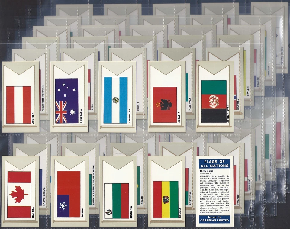CARRERAS-FULL SET- FLAGS OF ALL NATIONS (UNISSUED 60 CARDS) EXCELLENT - Image 1 of 1