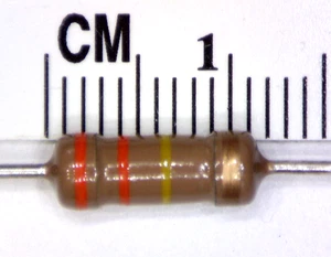 2 pcs 330k ohm 1W Carbon Film Power Resistors. - Picture 1 of 1