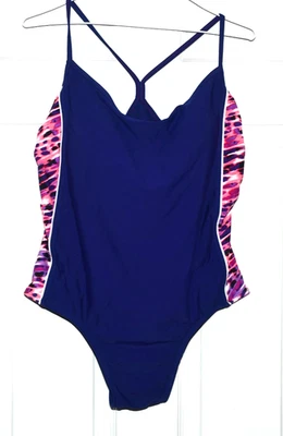 TRAJE DE BAÑO "CATALINA" PARA MUJER ~ TALLA 1X (16W) ~ PÚRPURA OSCURO ~ ACOLCHADO ~ ¡LIMPIO! Foto 1 de 4