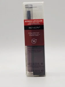 REVLON Colorstay Overtime 16 Hour Lip Color INFINITE RASPBERRY 005 + Lip Stain - Picture 1 of 3