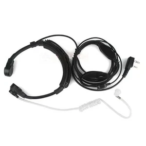 Adjustable Throat Mic Earpiece Headset For Baofeng UV5R 888S UV82 UV-B6 UV8D E - Afbeelding 1 van 10
