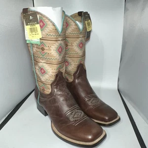 Roper Southwest Square Toe Cowboy Womens Boots Size 11-New In Box Cowboy 👢 - Picture 1 of 12