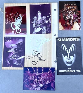 Lotto fan dei baci con fotografie dal vivo e foto firmata Gene Simmons per il presidente - Foto 1 di 8