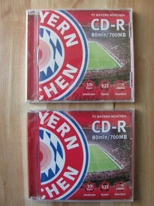 Bayern München München beschreibbare CD ROM 80min/700MB 52x Speed 2er Set - Bild 1 von 3