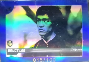 Bruce Lee 2024 Keepsake Card #37 Blue Refractor /100 - Picture 1 of 1