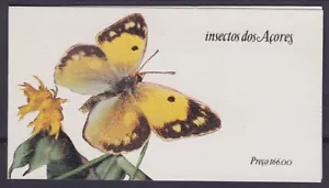 Portugal Azores Butterflies Insects Stamp Booklet 349a - 352b 1985 - Picture 1 of 2