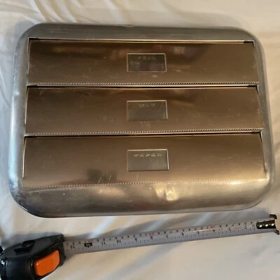 VTG Kromex MCM 1950s Kitchen Foil Wax Paper Towel Dispenser Wall Mount  2 Tone - Image 1 of 4