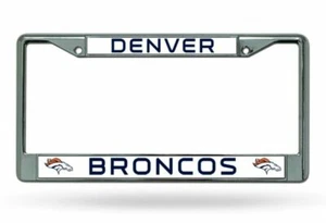 Denver Broncos Chrome License Plate Frame - Picture 1 of 1