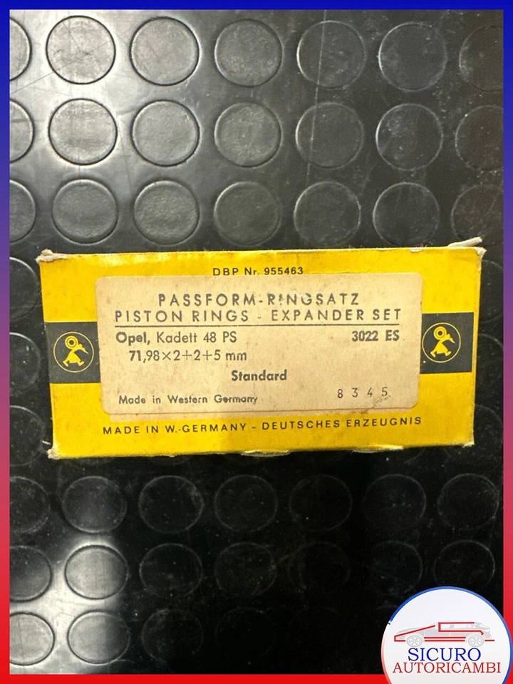 SEGMENTI FASCE OPEL KADETT 48 PS 71,98 X 2 X 2 +5MM 3022ES - Immagine 1 di 1