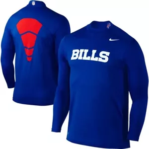 NEW Nike Sweatshirt Mens 3XL Buffalo Bills Hyperwarm On Field Pullover Blue NWOT - Picture 1 of 20