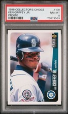 1996 Upper Deck Collector's Choice Promo Ken Griffey Jr  PSA 8 HOF Mariners