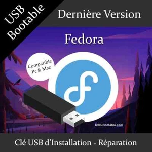 Clé USB Bootable Fedora + Guide d'utilisation - Photo 1/1