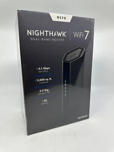 New/Sealed - NETGEAR Nighthawk BE3100 WiFi 7 Dual-band Router (RS70) - Picture 1 of 4