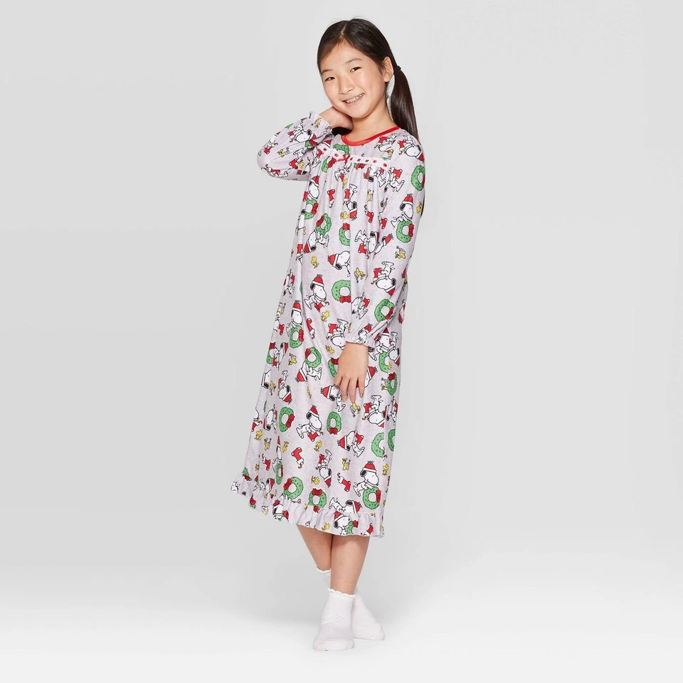 女孩花生史努比奶奶睡衣 M 灰色 — 第 1/1 张图片