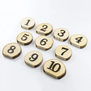 1-10 Wooden Table Number Rustic Party Wedding Decoration Number Block Decor L1T7 - Picture 1 of 12