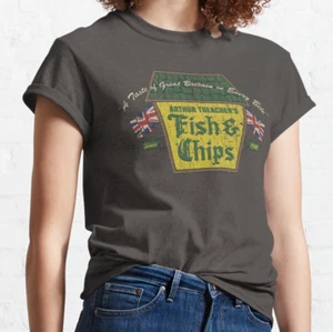 Arthur Treachers Fish amp Chips Classic T Shirt - Picture 1 of 4