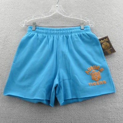 Auburn Tigers Sweat Shorts Womens Small Loose Blue Fleece Lined '47 Brand New - Image 1 of 4