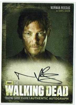 The Walking Dead Season 3 Part 1 Autograph Card A2 Norman Reedus as Daryl Dixon - Image 1 of 3
