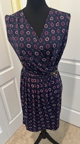 Abito donna MICHAEL KORS ecopelle rosa e viola ecopelle fibbia Xsmall