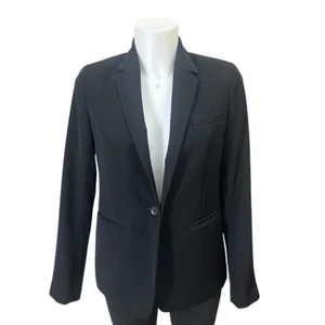 Vince. Damen Blazer schwarz elegant gekerbt Kragen Größe 2 gefüttert Einknopf - Bild 1 von 10