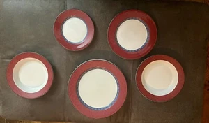 Dansk RUBY FLOWERS Quiltings Portugal Dinnerware 8 PCs (A7) - Picture 1 of 7