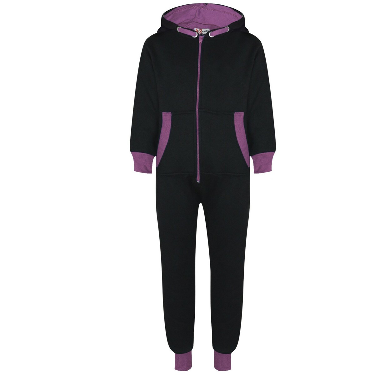 Produktbild von Winter Schlafanzug Kuscheloverall Kinder - Fleece Schlafanzug Mit Kapuze | Warm & Weich Für 2-14 Jahre Winter Schlafanzug Kinder