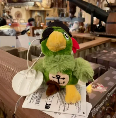 Disney Auténtico Piratas del Caribe Pal Peluche Loro Hombro Imán Juguete Foto 1 de 4