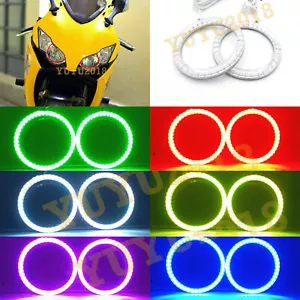 for Honda CBR1000RR 2008-2016 headlight RGB LED halo ring angel eye DRL lamp - Picture 1 of 12