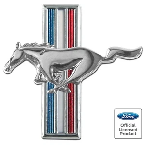 1965~1966 Mustang Ornament Fender Chrome Emblem Running Horse Left Side - EM3601 - Picture 1 of 1