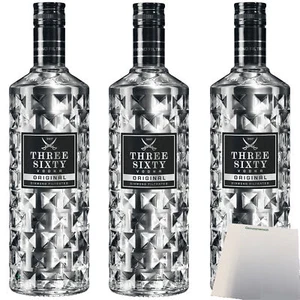 Three Sixty Vodka 37,5% vol 3er Pack 3x0,7L usy Block - Bild 1 von 5