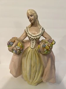 Chalkware viktorianische Frau Dame Figur Statue 12 Zoll - Bild 1 von 12