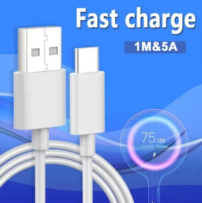 5A Type C USB Heavy Duty Universal Charging Charger Data Cable Lead For Samsung - Image 1 of 4