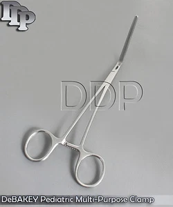 DeBAKEY Pediatric Multi-Purpose Clamp - 90 Degree Angle 6 1/2" SR-510 - Picture 1 of 2