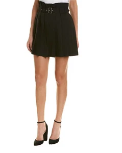 $395 Diesel Women’s Black Gold Onally Skirt Black With Belt Size EU-46 / US-L - Picture 1 of 3