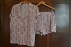 PINK MEDALLION PATTERNED SHORTIES BY GILLIGAN & O'MALLEY ~ XXL