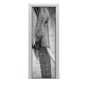 Tulup doorsticker 75x205cm decorative sticker - Elephant wall - Picture 1 of 3
