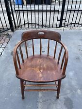 Antique Windsor by S. BENT & BROS Colonial Maple Wood Arm Chair 