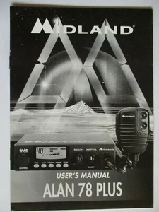 CB RADIO MIDLAND ALAN 78 PLUS ORIGINAL OPERATING MANUAL ENGLISH / ITALIAN - Zdjęcie 1 z 1