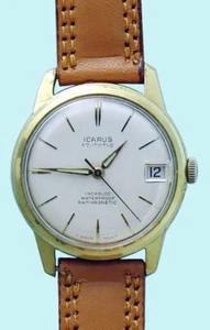 Originale Orologio Icarus con Datario - Swiss Made anni 50 - Foto 1 di 1