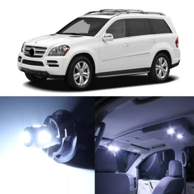 17 x Paquete de luces interiores LED blancas para Mercedes Benz GL 2006 - 2012 + HERRAMIENTA Foto 1 de 4