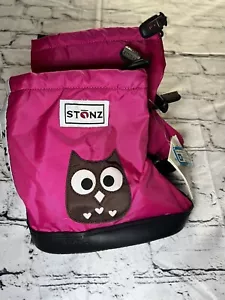 STONZ Toddler Booties Owl - Fuchsia New With Tag Size XL - Picture 1 of 9